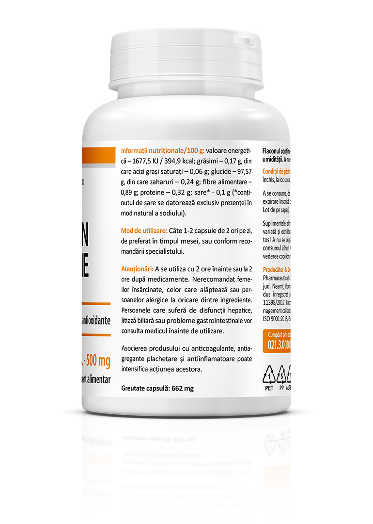 Pachet promotional Curcumin si Piperina, 60 + 30 capsule, Zenyth - imagine 4