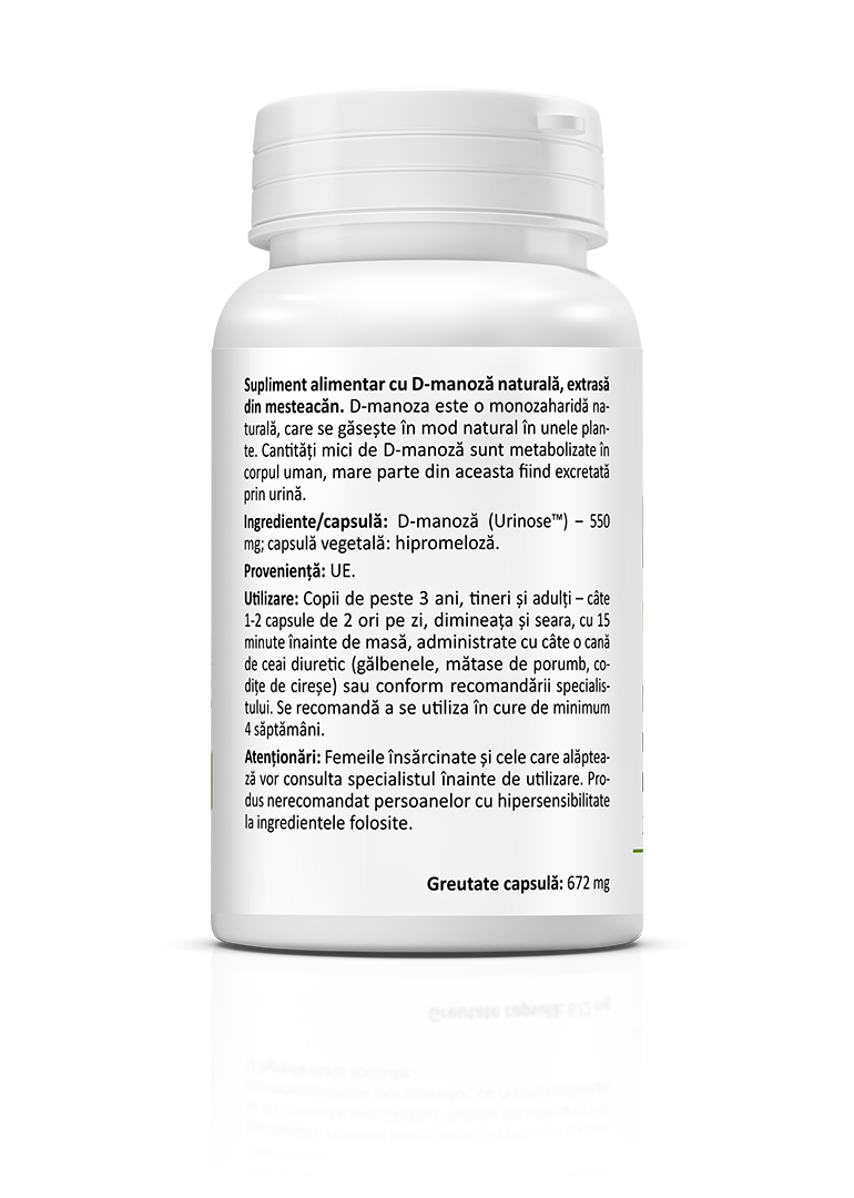 D-Manoza 550 mg, 30 capsule, Zenyth - imagine 2