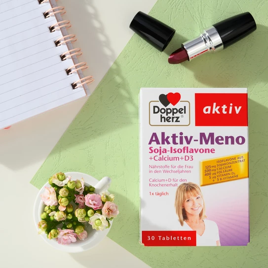 Meno Soia-Isoflavone + Calciu + Vitamina D3 Aktiv, 30 comprimate, Doppelherz - imagine 2